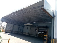 門頭電動(dòng)推拉蓬案例